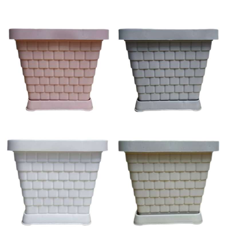 گلدان مدل مربع 20×20 بسته 4عددی