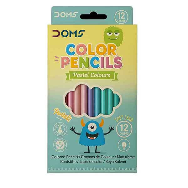 مداد رنگی 12 رنگ‌دامس مدل پاستلی کد Y2