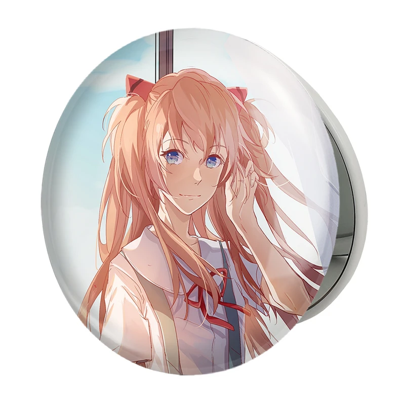 آینه جیبی خندالو طرح آسوکا چان انیمه اونگلیون مدل تاشو کد 13801 