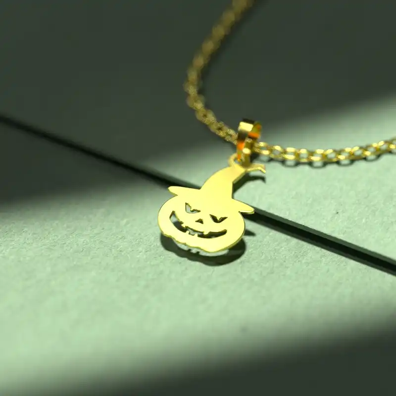 گردنبند طلا 18 عیار زنانه مدوپد مدل هالووین کد G3-1-1064