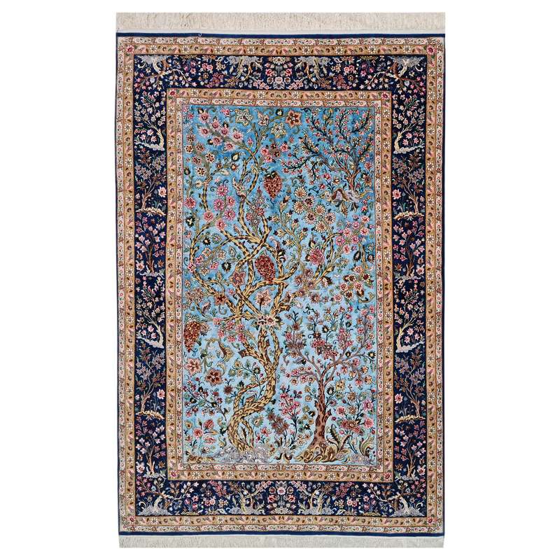 فرش دستبافت سه و نیم متری مدل اصفهان کد 111
