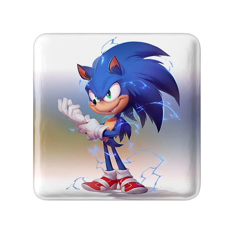 مگنت خندالو طرح سونیک (Sonic) مدل مربعی کد 37024