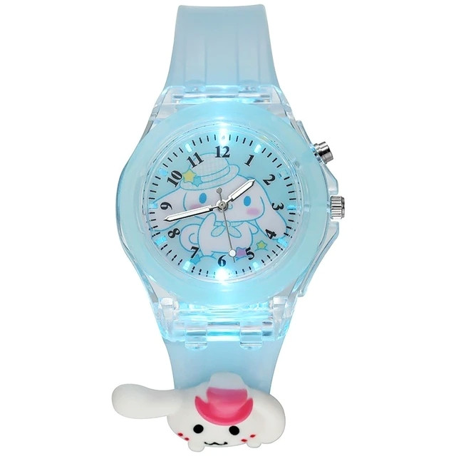 ساعت مچی عقربه ای بچگانه مدل چراغدار موزیکال کد 4 ساعت مچی عقربه ای بچگانه مدل چراغدار موزیکال کد 4