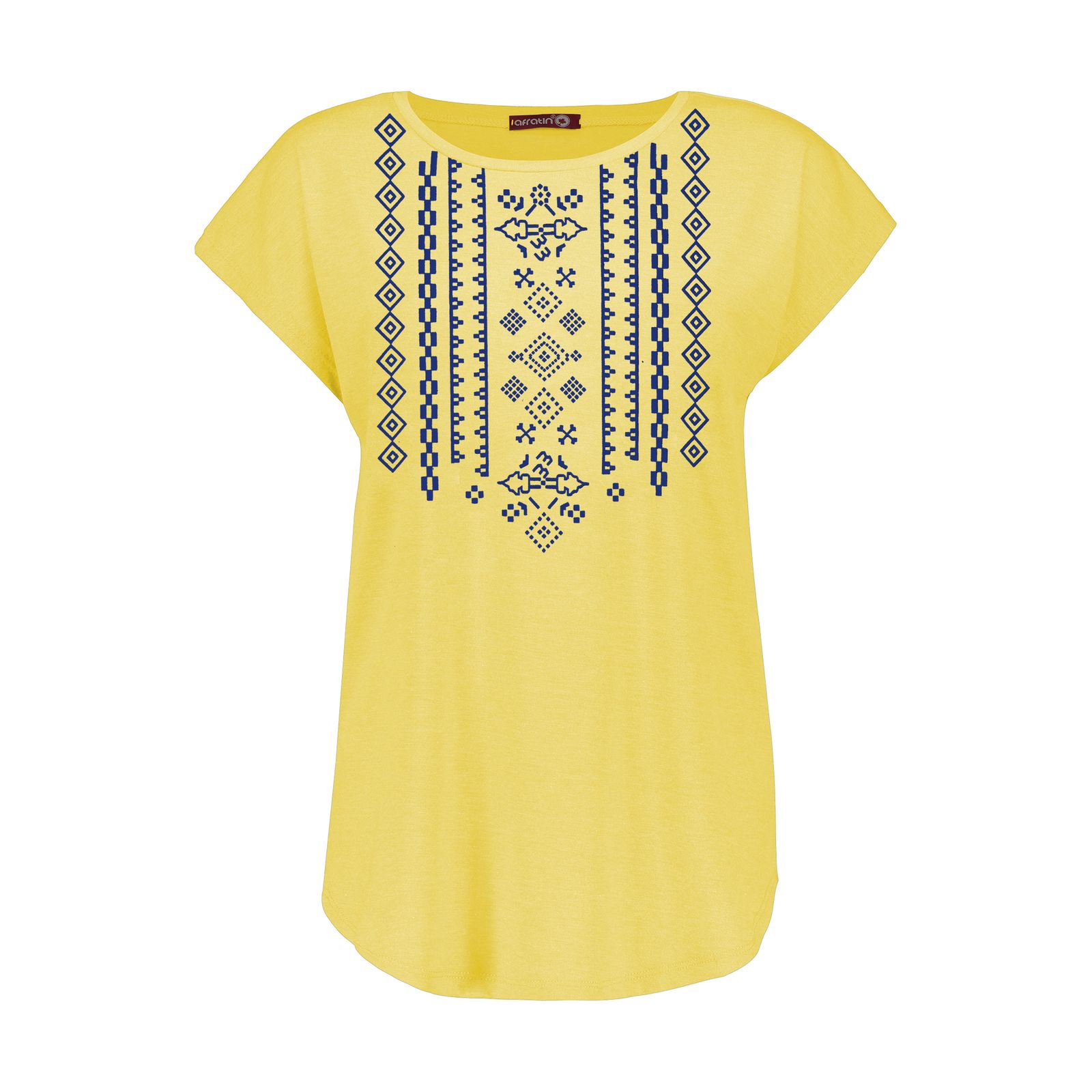 تی شرت زنانه افراتین کد 2551 رنگ زرد -  - 1