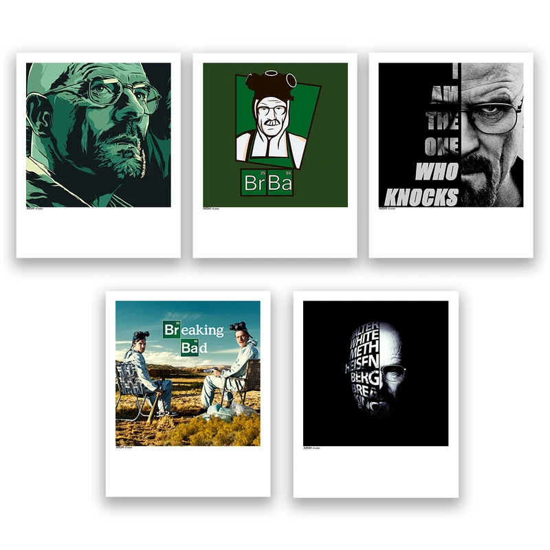 آویز تزیینی عرش مدل بریکینگ بد Breaking Bad کد Asa197 مجموعه پنچ عددی