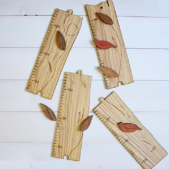 استیکر دیواری کودک مدل قد پازلی مجموعه 4 عددی