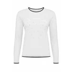 بلوز آستین بلند یقه گرد زنانه مدل l.902