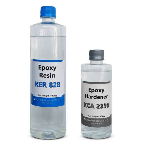 رزین اپوکسی کومهو پی اند بی کمیکالز مدل غلیظ کد KER828 وزن 1500 گرم به همراه هاردنر