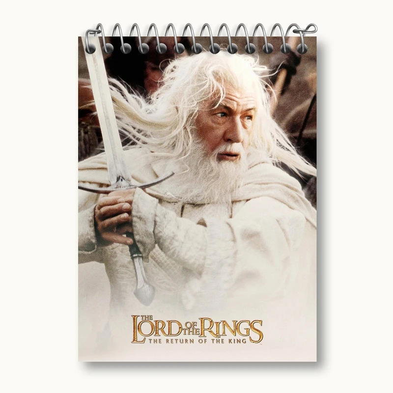دفتر یادداشت 50 برگ خندالو مدل گندالف ارباب حلقه ها Lord of the Rings کد 4764