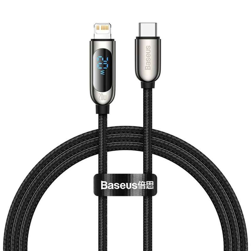 کابل تبدیل  USB-C به لایتنینگ باسئوس مدل Display Fast Charging-20w طول 1 متر
