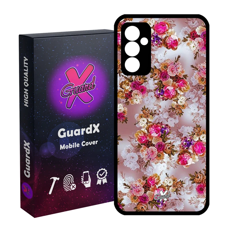 کاور گارد ایکس طرح گل مدل Glass10333 مناسب برای گوشی موبایل سامسونگ Galaxy A13 5G/A04S