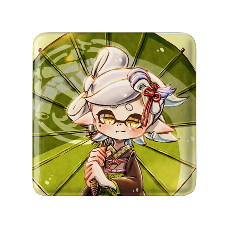 پیکسل خندالو طرح بازی اسپلاتون (Splatoon) مدل مربعی کد 33298