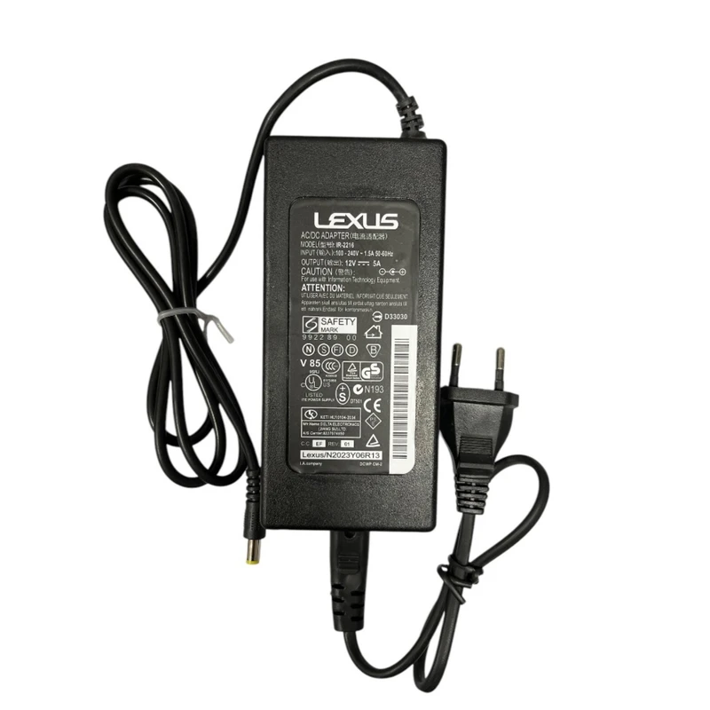 آداپتور 12 ولت 5 آمپر لکسوز مدل LEXUS 12V-5A