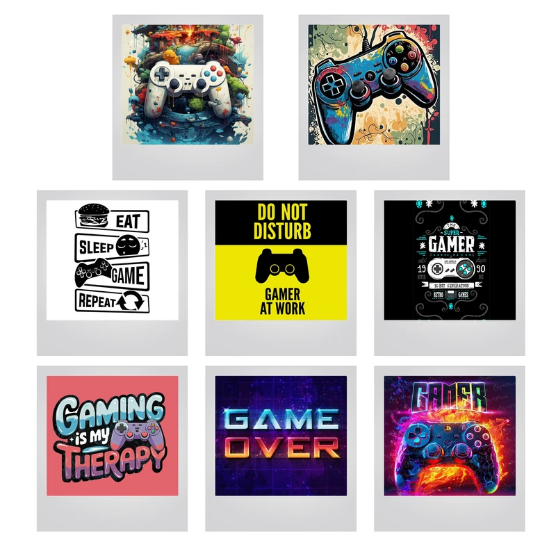 آویز تزیینی مدل گیم و بازی کد 12 مجموعه 8 عددی