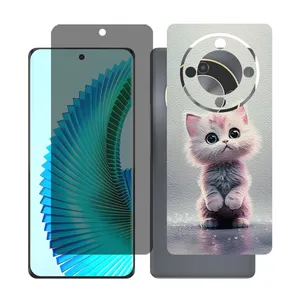 Glass together model privacy screen protector suitable for Honor X9b mobile phone with back cover sticker