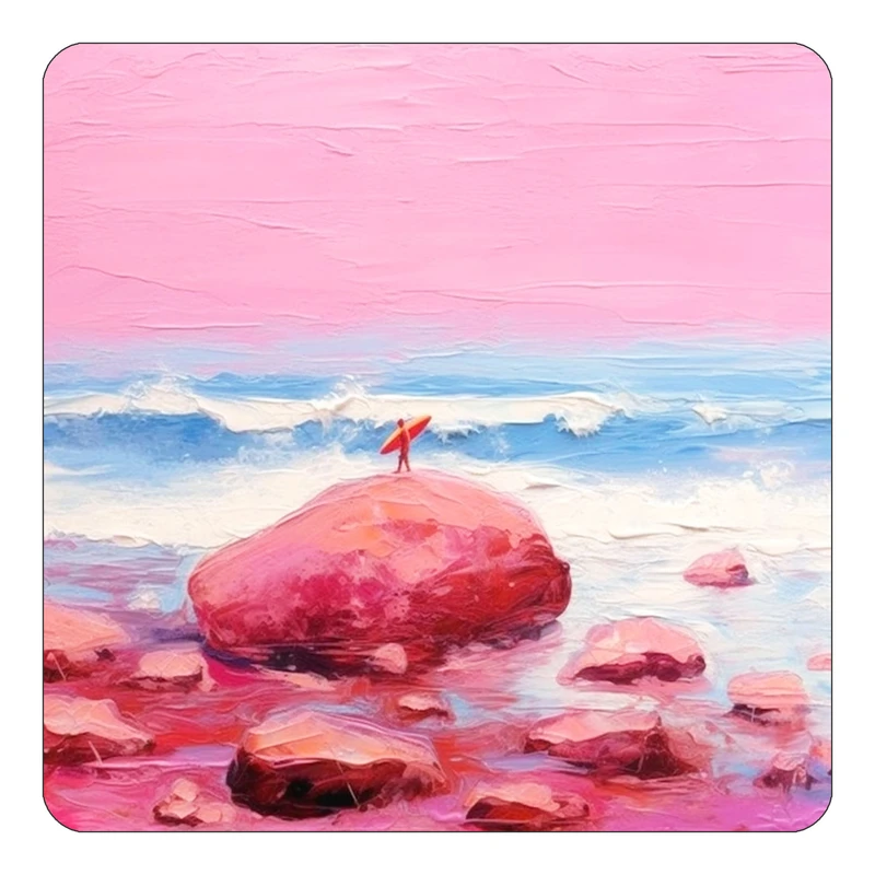 مگنت کاکتی طرح نقاشی رنگ روغن مدل mp70170