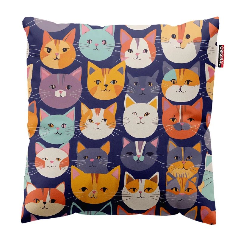 کوسن کودک پاد آفرین مدل گربه فانتزی کد k293 سایز 30*30 سانتی متر