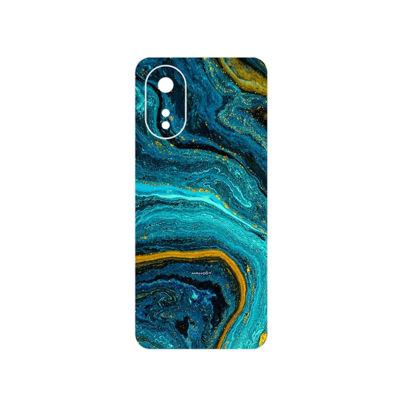 برچسب پوششی ماهوت مدل Turquoise marblewith golden streaks مناسب برای گوشی موبایل اپو A38