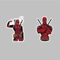 استیکر لپ تاپ کارنیکا طرح ددپول مدل DeadPool-2222012 مجموعه 2 عددی