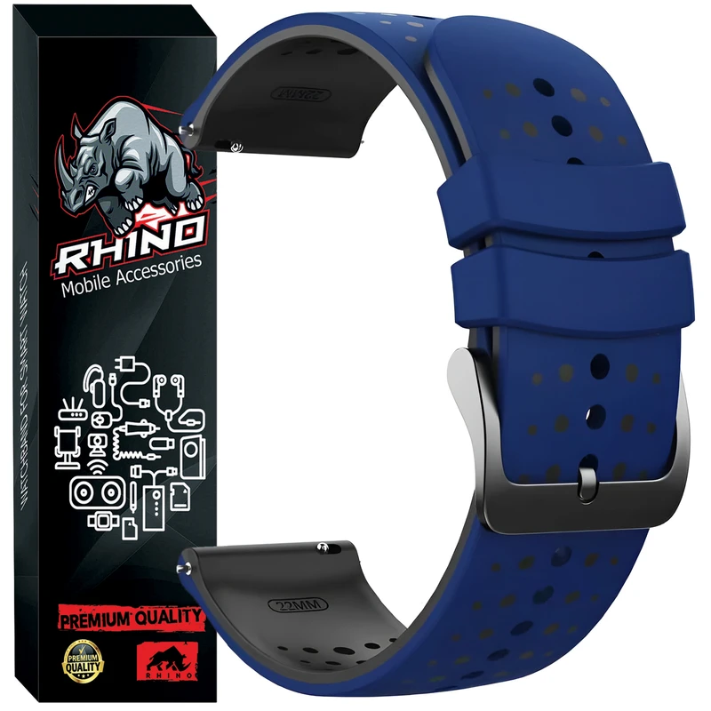 بند راینو مدل Dual-Sport مناسب برای ساعت هوشمند شیائومی Redmi Watch 5 Active / Redmi Watch 5 Lite 22mm