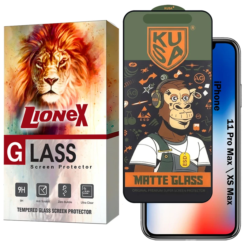 محافظ صفحه نمایش لایونکس مدل GKUSAL مناسب برای گوشی موبایل اپل iPhone 11 Pro Max / iPhone Xs Max