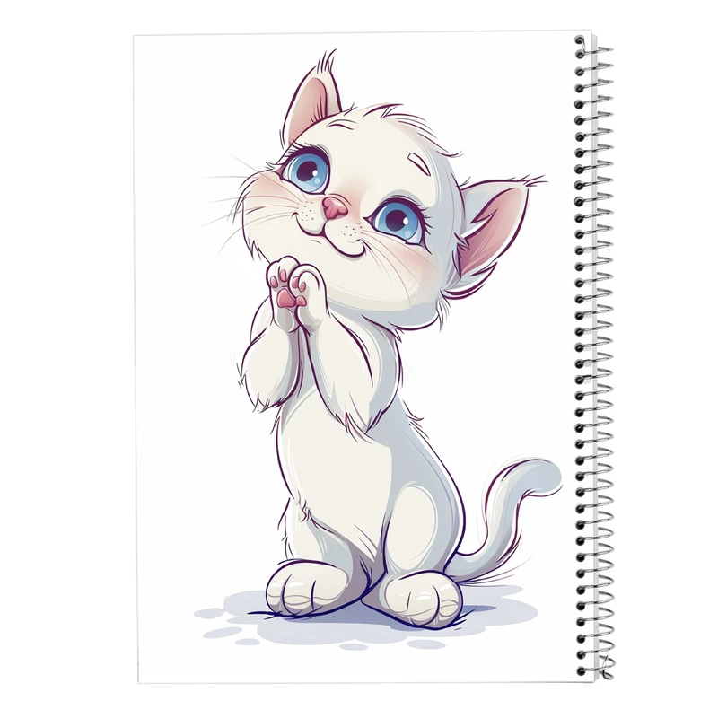 دفتر مشق 100 برگ مدوپد مدل گربه کد DF14743