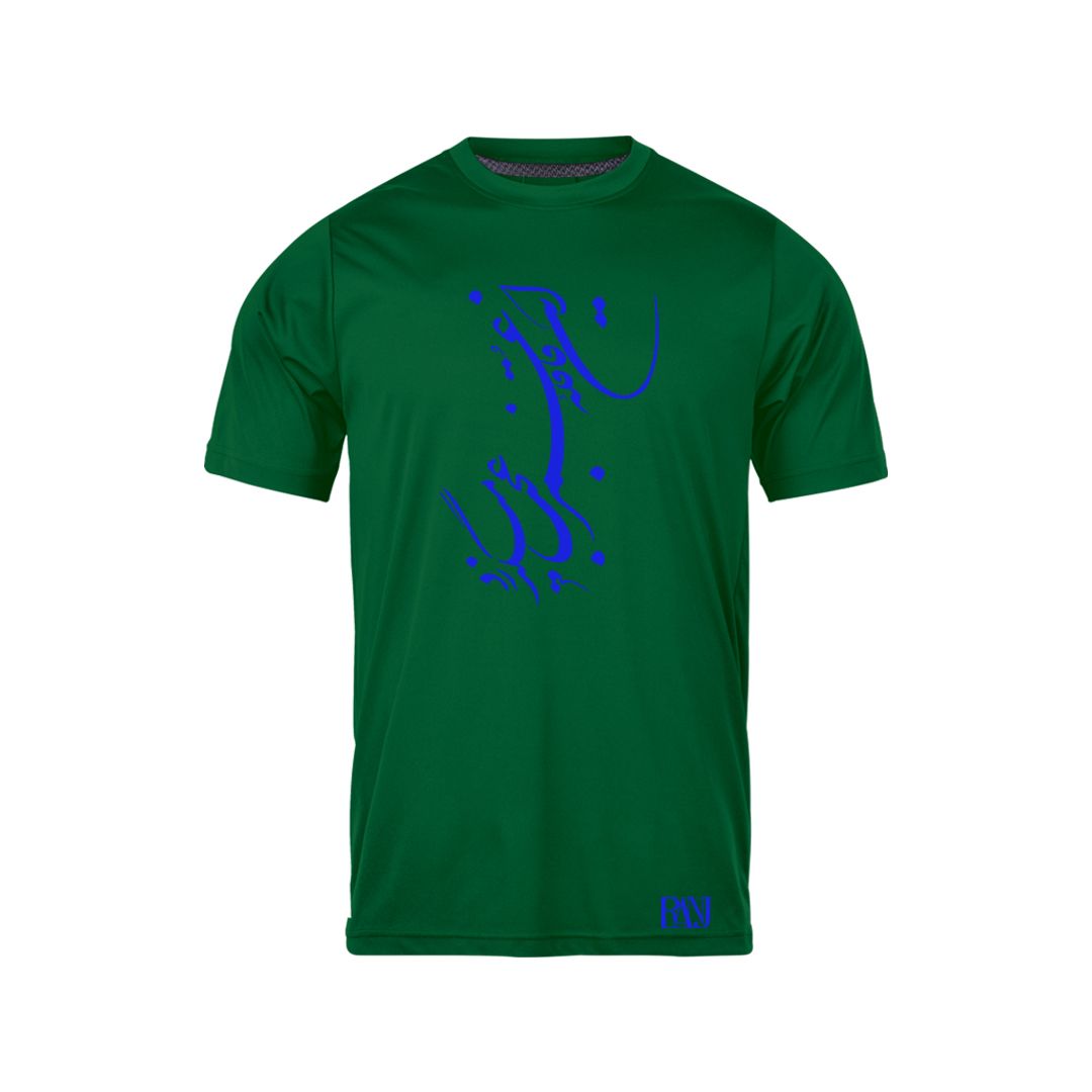 تی شرت آستین کوتاه مردانه رانژ مدل   این قافله عمر عجب میگذرد 077-23RA06 رنگ سبز