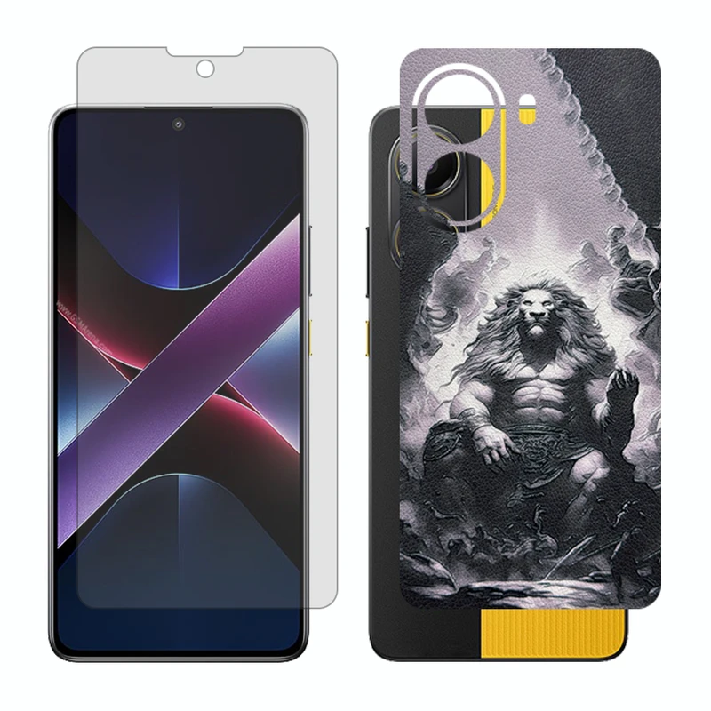 محافظ صفحه نمایش شفاف گلس مدل Together مناسب برای گوشی موبایل شیائومی Poco X7 Pro به همراه برچسب پوششی پشت گوشی