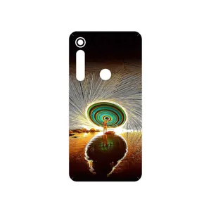 MAHOOT Night Light Fountain Cover Sticker for Motorola One Macro