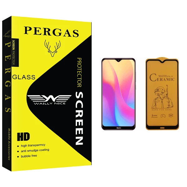 برای محافظ صفحه نمایش سرامیکی وایلی نایس مدل Pergas Glass مناسب گوشی موبایل شیائومی Redmi 8A