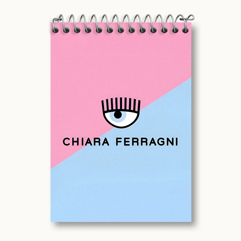 دفتر یادداشت 50 برگ خندالو طرح کیارا فرانی (Chiara Ferragni) کد N2703