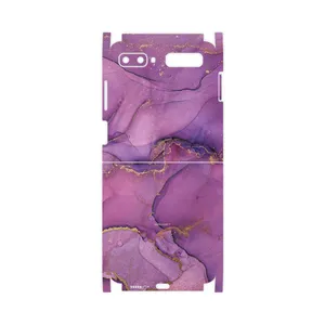 MAHOOT Purple Marble-FullSkin Cover Sticker for Samsung Galaxy Z Flip