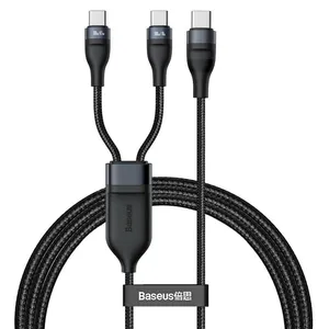 کابل تبدیل 1 به 2 USB-C باسئوس مدل CA1T2-C01 طول 1.5 متر