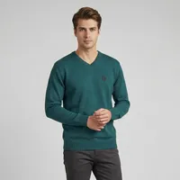 پلیور یقه هفت مردانه تریکو پاییزان مدل P700