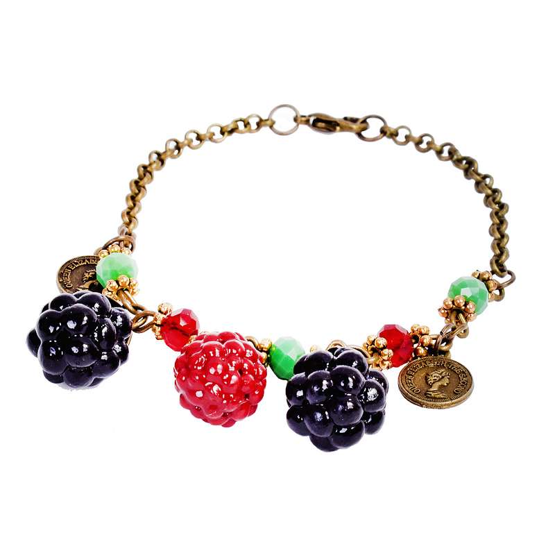 پابند زنانه طرح تمشک کد 04