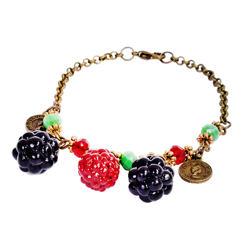 پابند زنانه طرح تمشک کد 04