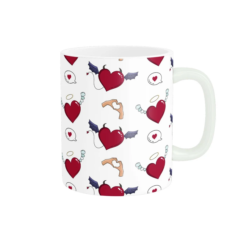 ماگ پادآفرین مدل عشق طرح قلب LOVE کد p6286