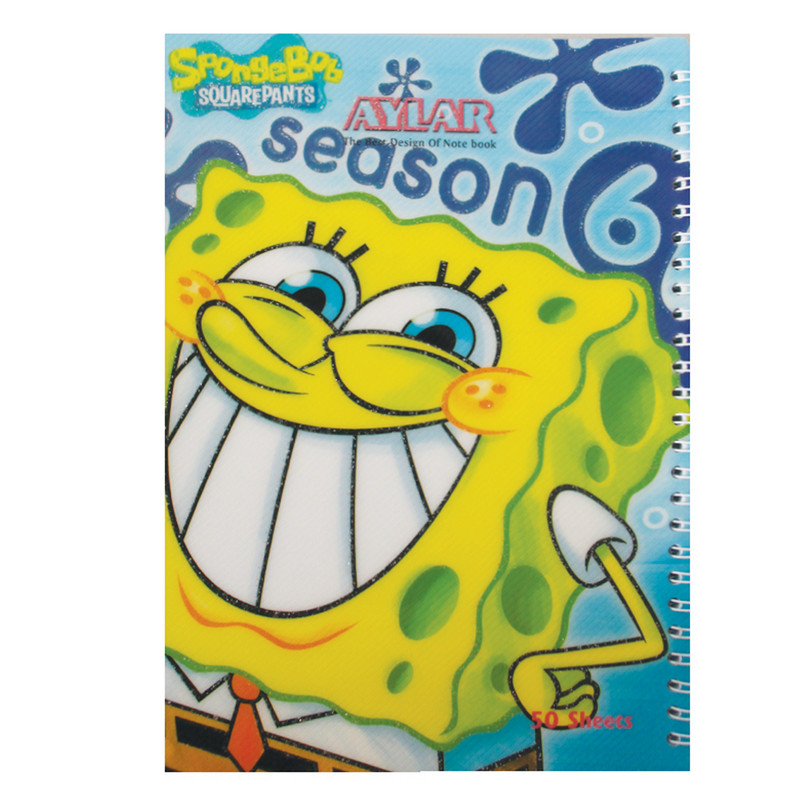 دفتر 50 برگ آیلار مدل فانتزی مجموعه 6 عددی