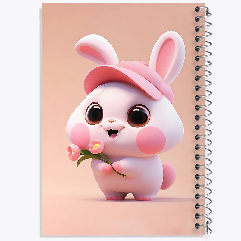 دفتر مشق 50 برگ خندالو طرح خرگوش کیوت کد F5683