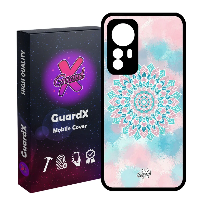 کاور گارد ایکس طرح ماندالا مدل Glass10065 مناسب برای گوشی موبایل شیائومی Redmi Note 12S