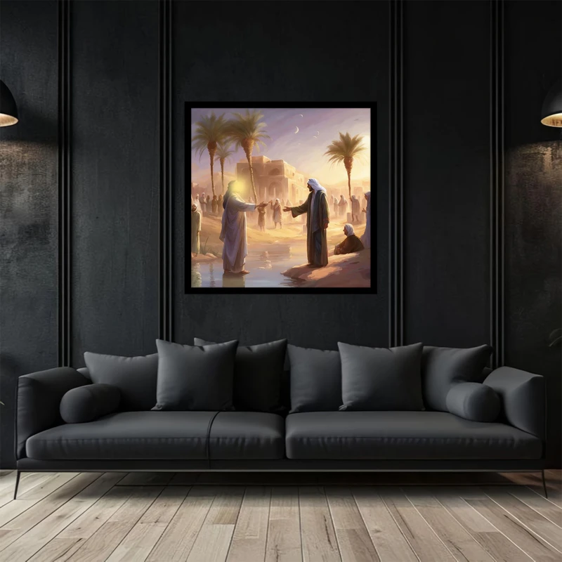 تابلو بکلیت طرح تصویر مذهبی امیرالمومنین امام علی عید غدیر مدل B-bu5324