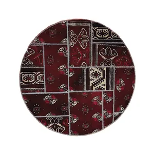 کلاژ فرش دستباف یک و نیم متری مدل چهل تکه کد NKP CON1