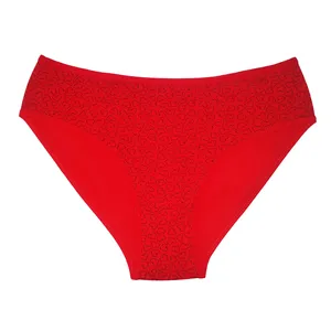 شورت زنانه ژولانیک مدل اسلیپ طرح قلب رنگ قرمز