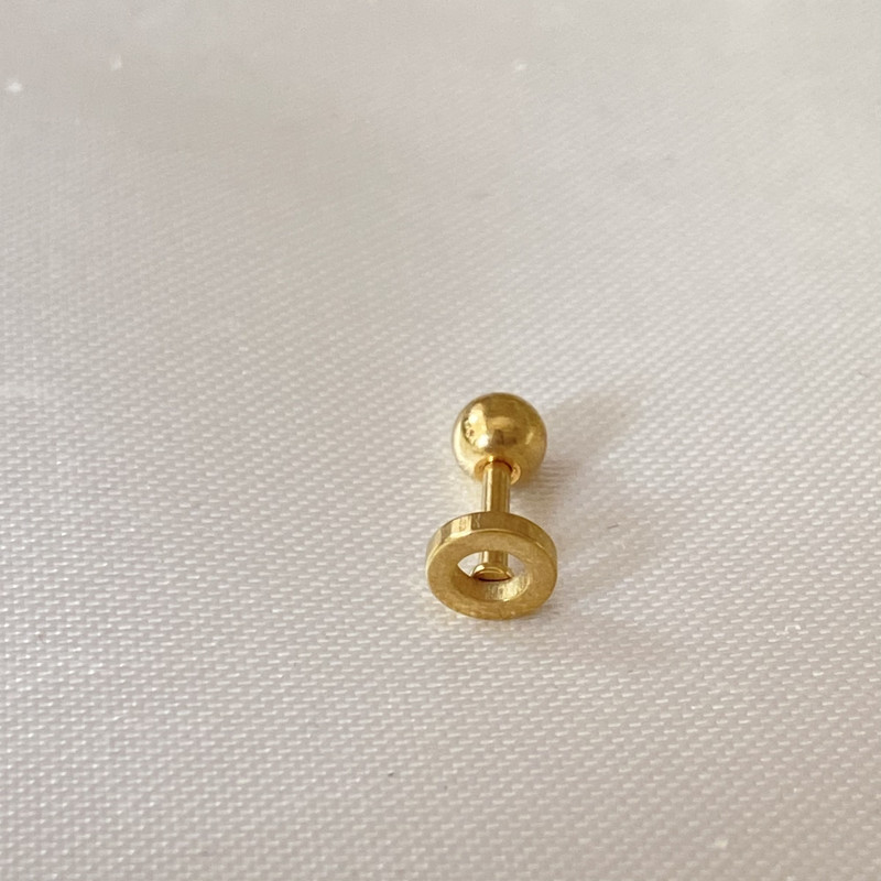 پیرسینگ گوش مدل دایره اسکویید گیم کد S