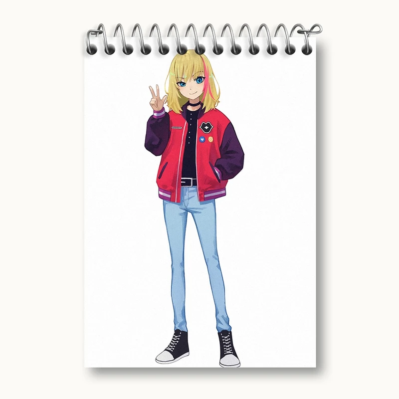 دفتر یادداشت 50 برگ خندالو مدل ریکا انیمه واندر اگ پرایورتی کد 34040