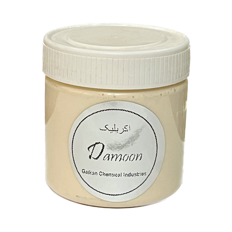 رنگ اکریلیک کرم دامون کد D395 حجم 350 میلی لیتر