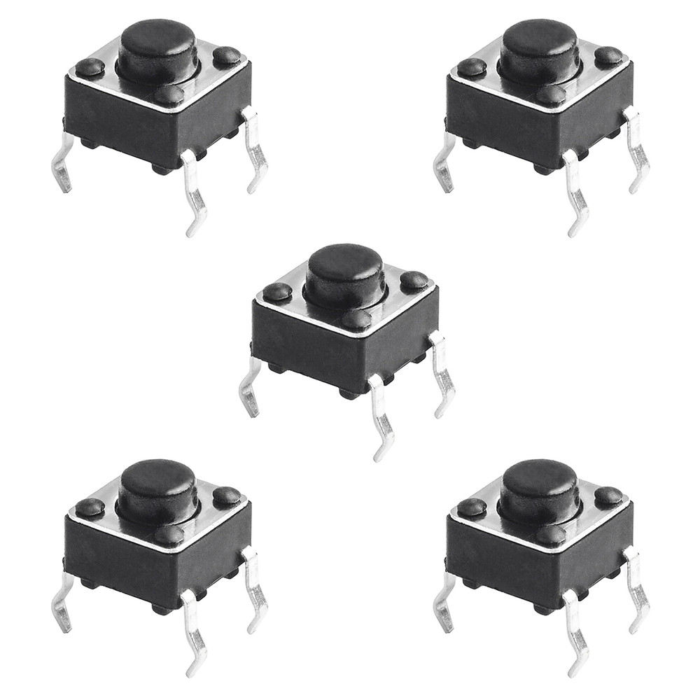 میکرو سوئیچ مدل Vertical-6×6×5-4P بسته 5 عددی