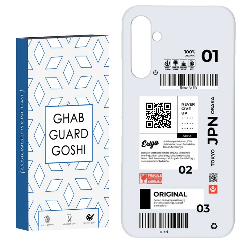 کاور قاب گارد گوشی طرح بلیط ژاپن کد Dimo-498 مناسب برای گوشی موبایل سامسونگ GALAXY A15