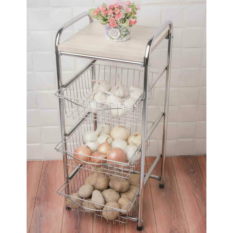 سبد سیب زمینی و پیاز مدل 3 طبقه
