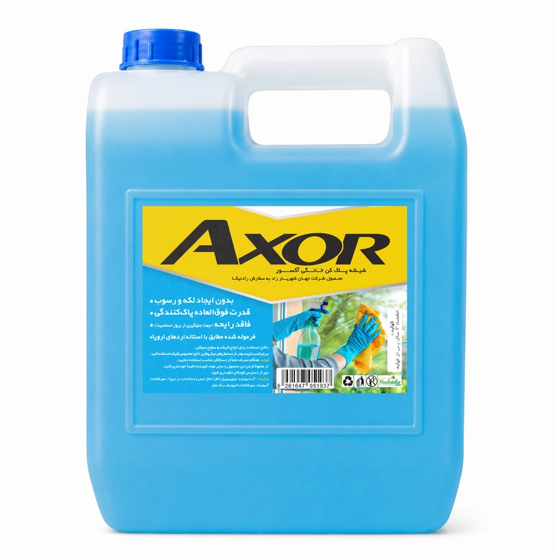 مایع شیشه پاک کن آکسور مدل اکونومی کد Ag حجم 3400 میلی لیتر